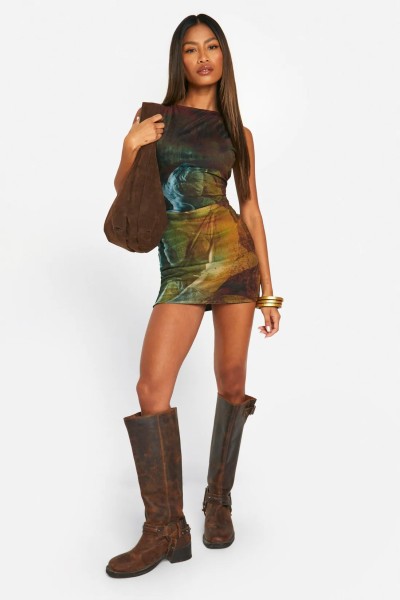 Product Renaissance Mesh Sleeveless Mini Dress