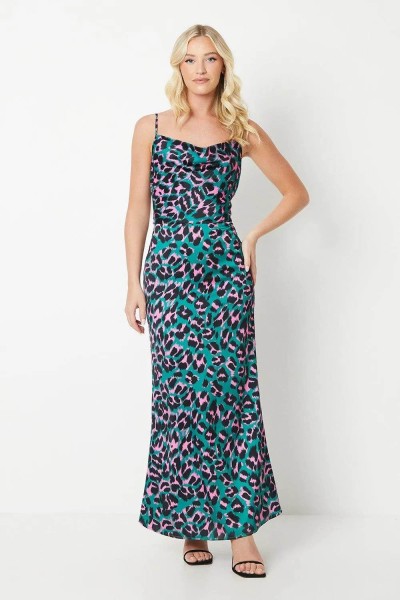 Product Debut London by Coast Satin Animal Printed Slip Dress